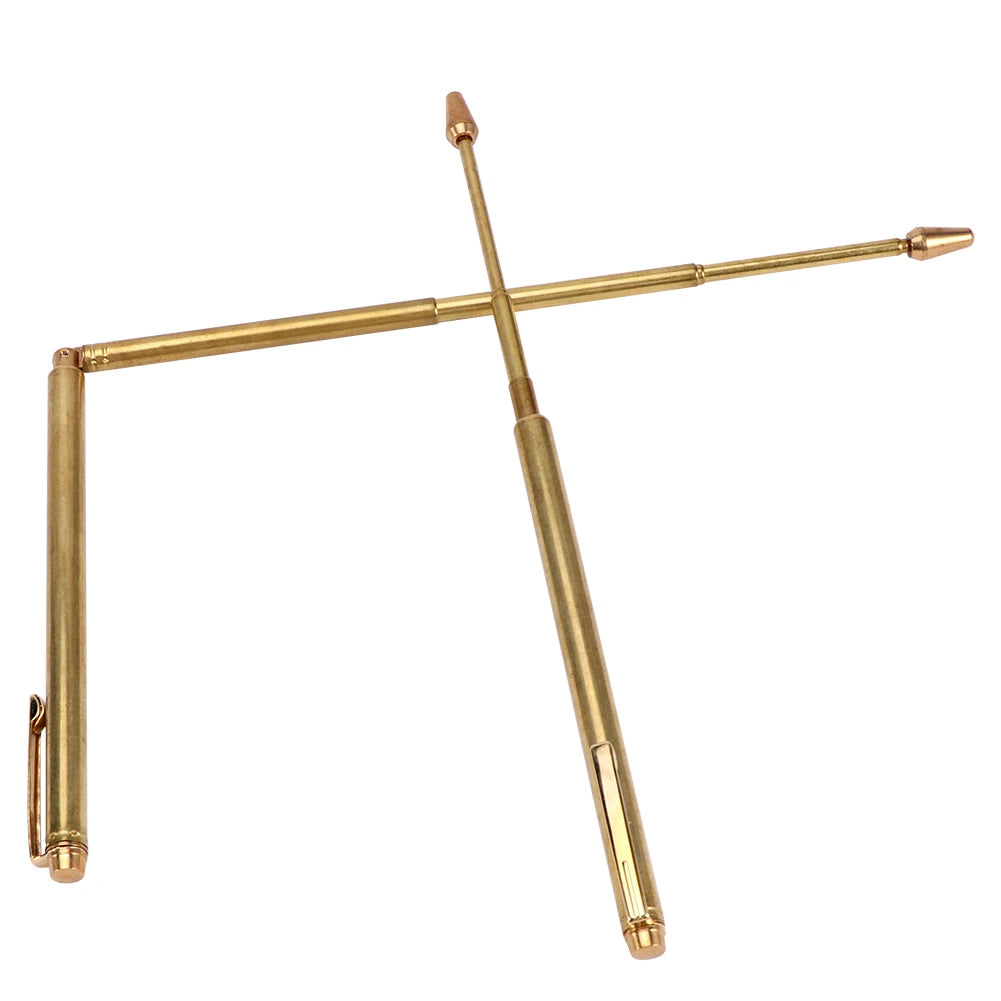 1Pair Dowsing Rods Detector Pure Copper Dowsing Rod Paranormal Hunting Psychic Rod Hunting Divination Tools