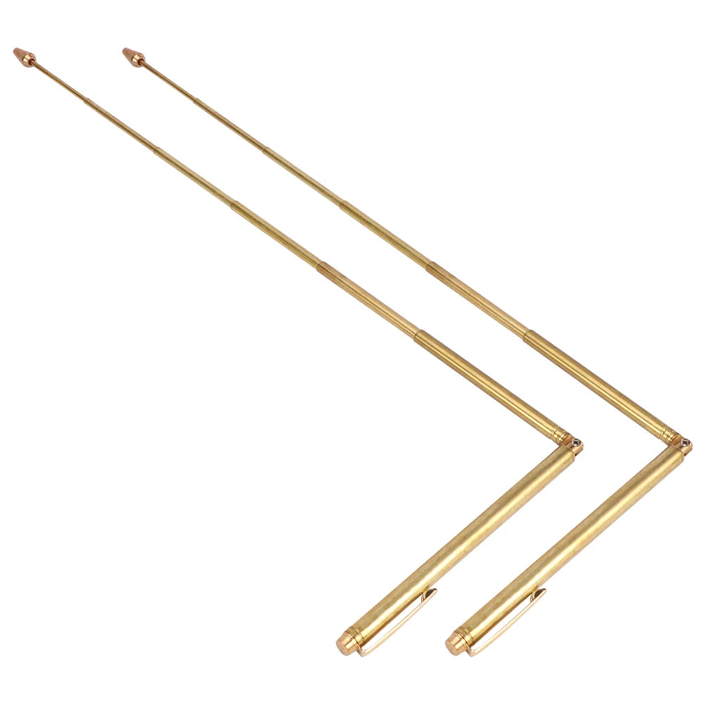 1Pair Dowsing Rods Detector Pure Copper Dowsing Rod Paranormal Hunting Psychic Rod Hunting Divination Tools