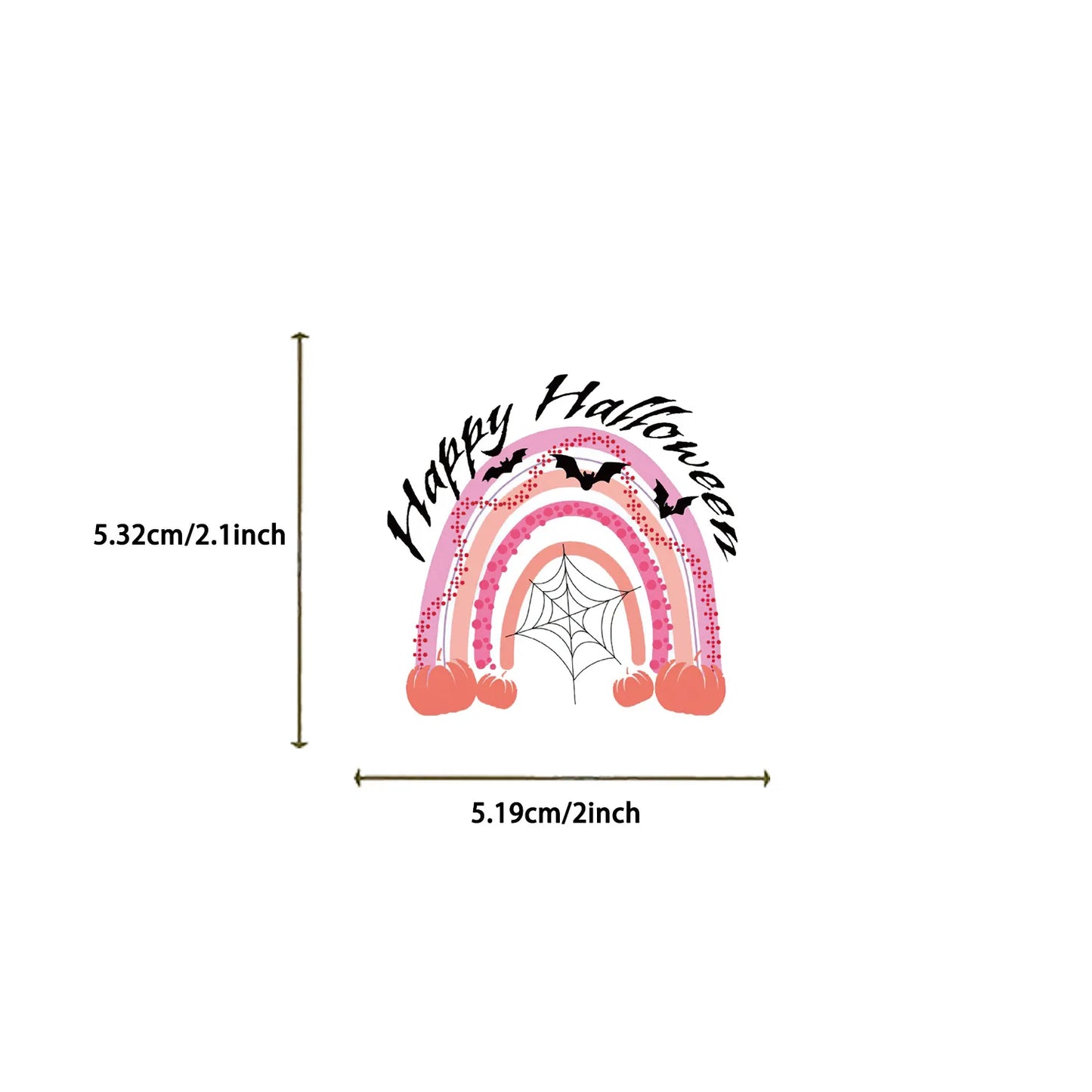 50PCS Kawaii Pink Halloween Ghost Skull Pumpkin Stickers Notebook Guitar Skateboard Waterproof Cute Decorative Sticker Toy