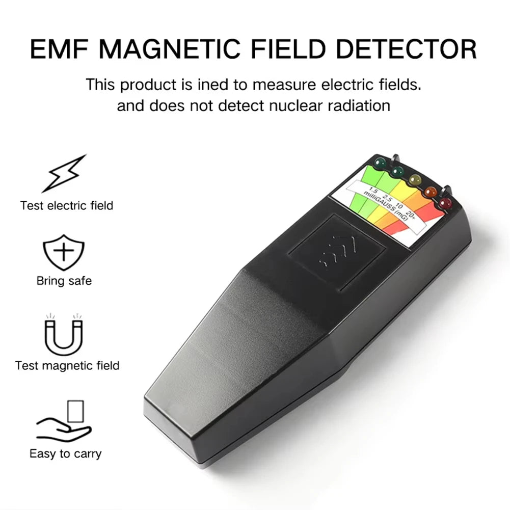 Radiation Detector Digital Electromotive Force Meter Gauss Meter Dosimeter Tester Handheld Electromagnetic Field Radiation Meter