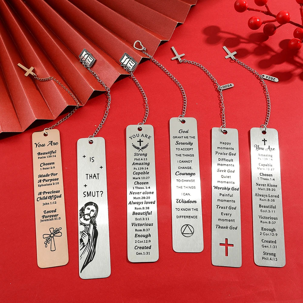 Funny Metal Bookmark With Tassel Pendant Book Lover Humor Peeking Jesus Book Marker For Page Books Readers Bookmark Gift
