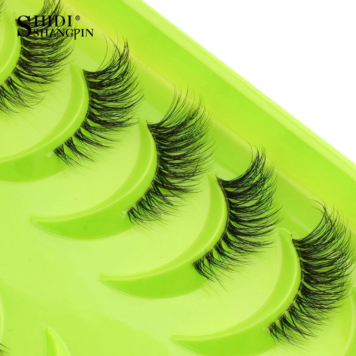 SHIDISHANGPIN Half Lashes 3/10 Pairs Soft Natural Cat Eye Lashes Handmade Reusable False Eyelashes Make up Tools Faux Cils