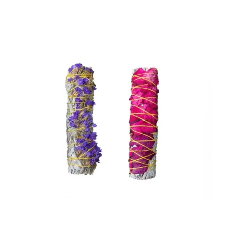 1pcs Incense White Sage Bundle Smudge Sticks Home Purification Smoky Grass Cleaning Reiki Meditation Energy Cleansing Bundles