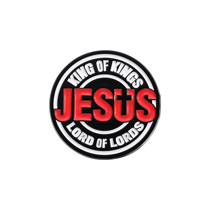 Jesus Freak Club Enamel Pin Jesus Has My Back Emblems Religion Brooches Lapel Badge Jewelry Gifts For Christian