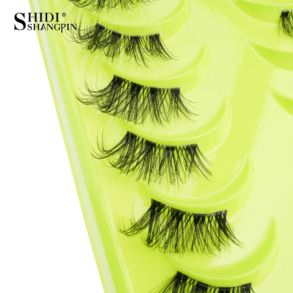SHIDISHANGPIN Half Lashes 3/10 Pairs Soft Natural Cat Eye Lashes Handmade Reusable False Eyelashes Make up Tools Faux Cils