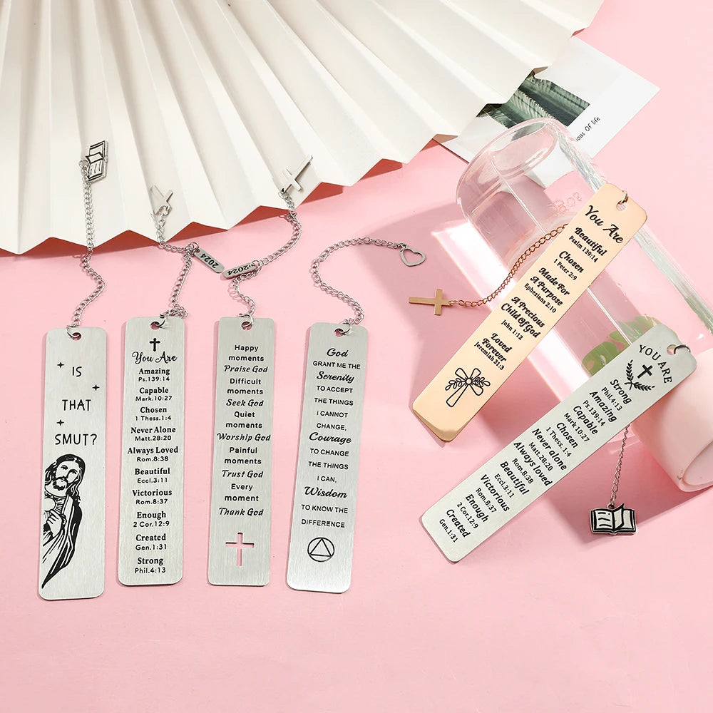 Funny Metal Bookmark With Tassel Pendant Book Lover Humor Peeking Jesus Book Marker For Page Books Readers Bookmark Gift