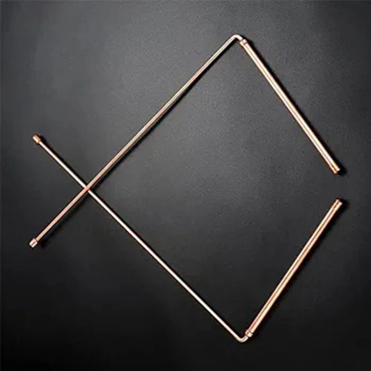 2X 99.9% Pure Copper Dowsing Sticks- Metal Detector Rod Copper Probe For Water Gold Finding Treasure Hunting Divination Tools