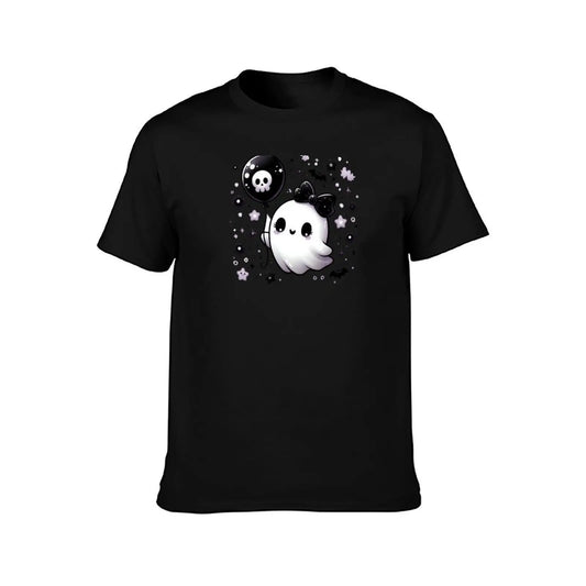 Kawaii Goth Ghost – Cute and Spooky Halloween Vibes T-Shirt oversize t-shirts man luxury t-shirt summer clothes Men's t-shirt