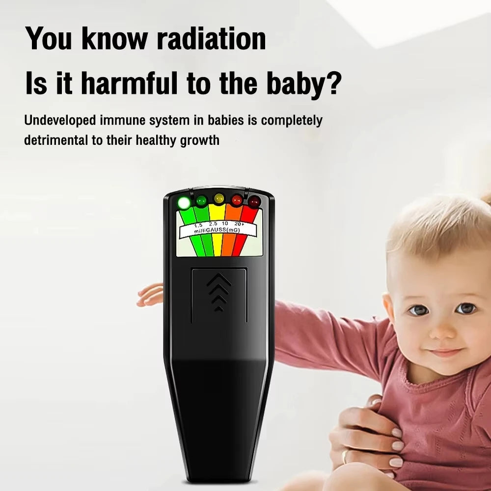 Radiation Detector Digital Electromotive Force Meter Gauss Meter Dosimeter Tester Handheld Electromagnetic Field Radiation Meter