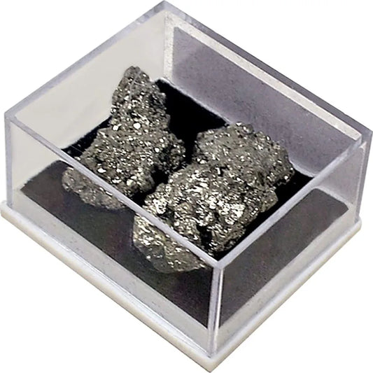 Natural Pyrite Raw Healing Crystal Stone Specimen Collection Mini Box Metaphysical Home Decor