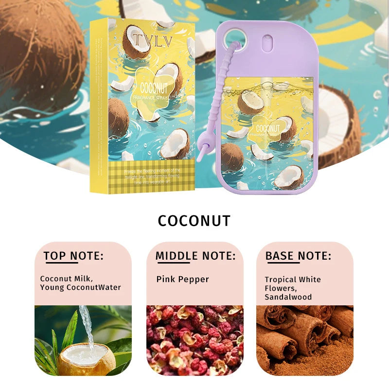 48ml fresh air long-lasting fragrance light perfume home and car fragrance spray rose/strawberry/coconut/vanilla Hook fragrance