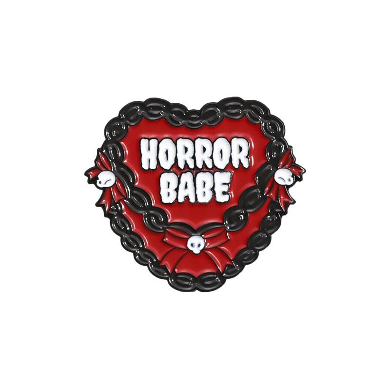Paranormal Horror Fan Enamel Pin Custom Snacks Spooky Movies Brooch Lapel Badge Halloween Jewelry Gift For Friends