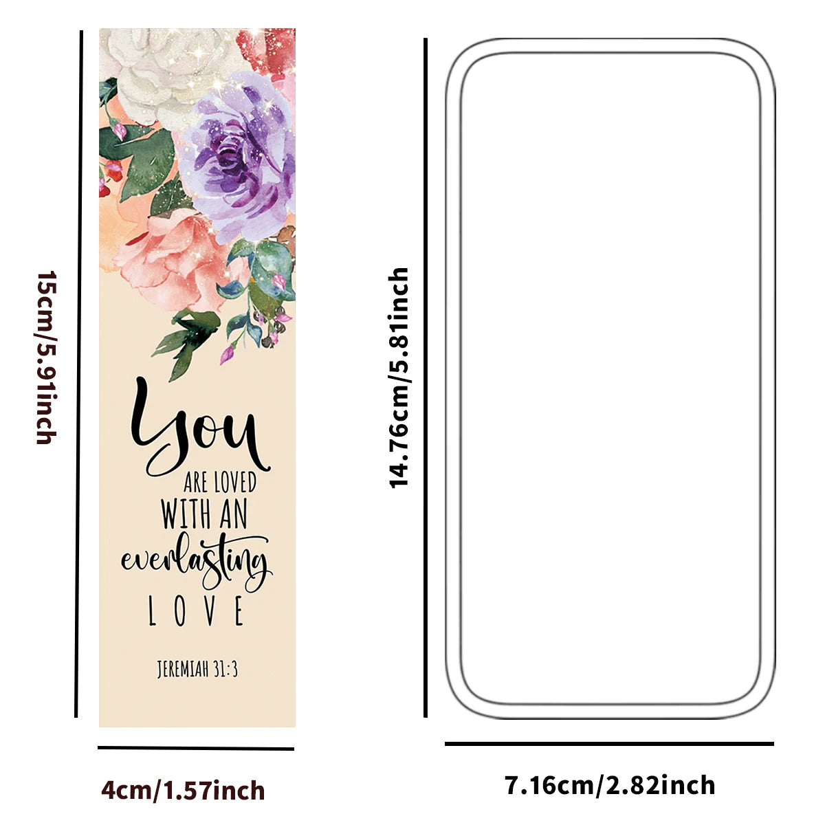 30pcs Flowerl Design Inspirational Bible Verse Bookmarks For Religious Faith Book Lover Prayer Students Bible Study Stationery