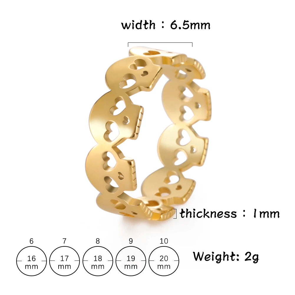 Amaxer Punk Skull Ring Retro Cool  for Men and Women Horror  Rock Gothic Gathering Charm Party Gift Accessories Jewelry