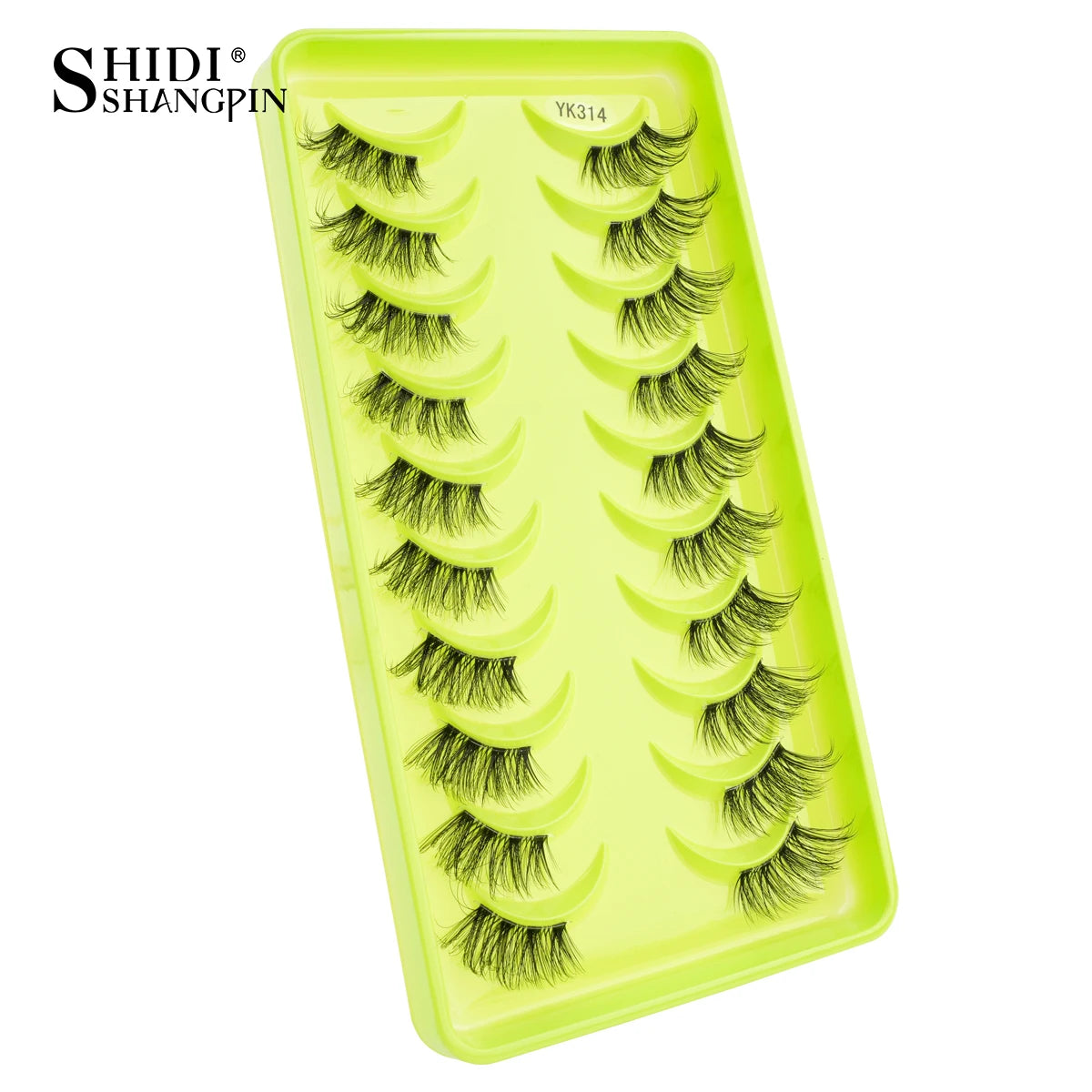 SHIDISHANGPIN Half Lashes 3/10 Pairs Soft Natural Cat Eye Lashes Handmade Reusable False Eyelashes Make up Tools Faux Cils