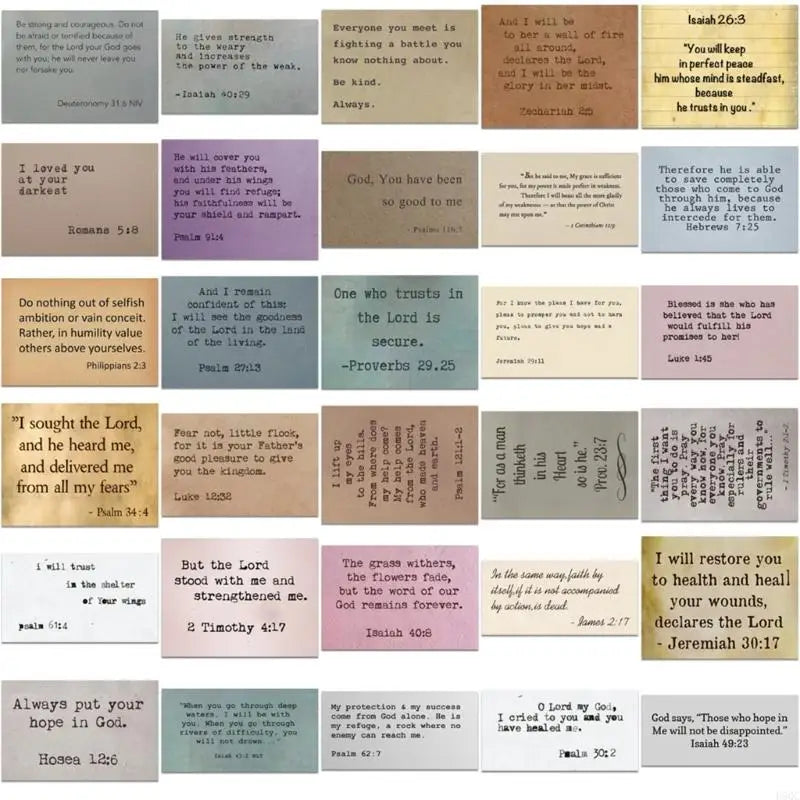 Bible Verses Sticker Aesthetic Sticker for Notebook Journal Water Bottle Laptop D5QC