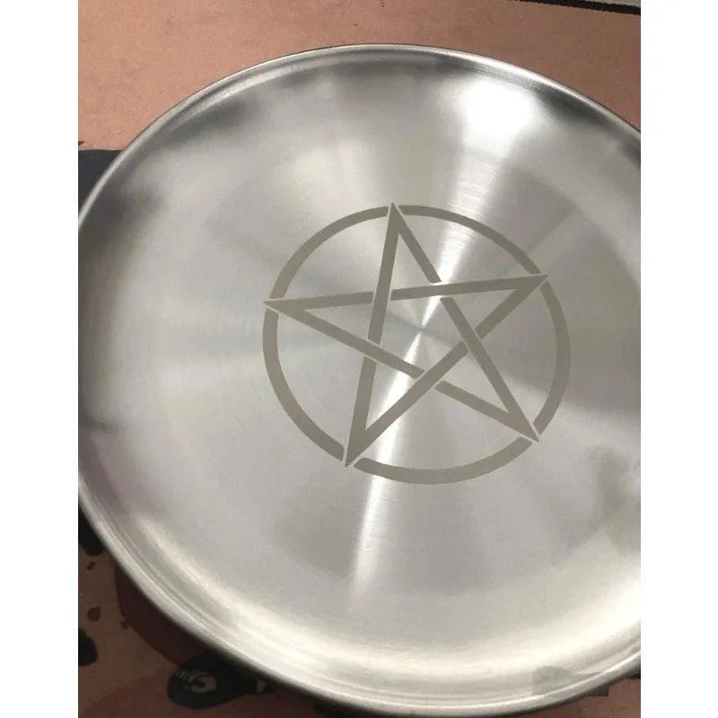 Astrology Pentagram Candlestick Table Altar Plate Candles Tile Divination Wicca Candleholder Ritual Tray witchcraft supplies