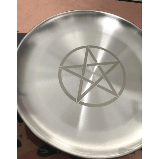 Astrology Pentagram Candlestick Table Altar Plate Candles Tile Divination Wicca Candleholder Ritual Tray witchcraft supplies
