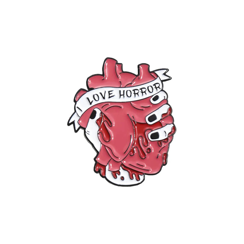 Paranormal Horror Fan Enamel Pin Custom Snacks Spooky Movies Brooch Lapel Badge Halloween Jewelry Gift For Friends
